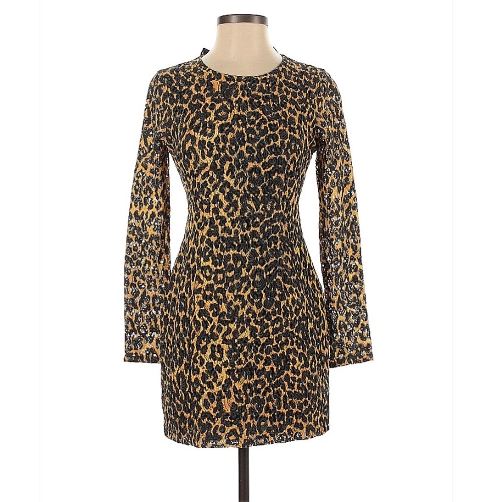 RODARTE for Target Leopard Cheetah Print Mini Dress SIZE 1
